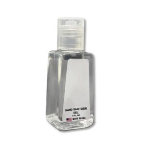 Hand Sanitizer, 61% Gel, 1 oz Bottle with Custom Label