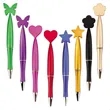 Custom Shaped Ballpoint Pens  Heart, Star, Flower, Butterfly | https://www.bestnamebadges.com