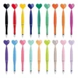 Custom Shaped Ballpoint Pens  Heart, Star, Flower, Butterfly | https://www.bestnamebadges.com