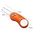 Custom Foldable Golf Divot Tool with Magnetic Ball Marker | https://www.bestnamebadges.com