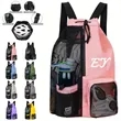 Swim Bag Mesh Drawstring Backpack Gym Bags | https://www.bestnamebadges.com