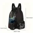 Swim Bag Mesh Drawstring Backpack Gym Bags | https://www.bestnamebadges.com