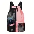 Swim Bag Mesh Drawstring Backpack Gym Bags | https://www.bestnamebadges.com