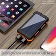 20000mAh Outdoor Waterproof Solar Charger Power Bank | https://www.bestnamebadges.com
