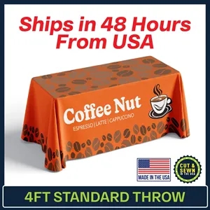 4ft x 30"T x 29"H Standard Throw ( 4 Sided ) 48 Hour Service