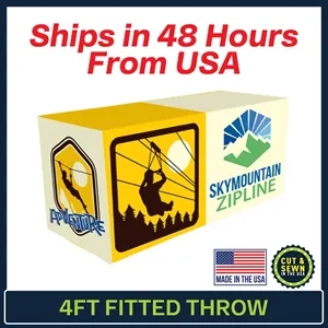 4ft x 30"T x 36"H Fitted Throw ( 4 Sided ) 48 Hour Service