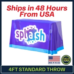 4ft x 30"T x 36"H Standard Throw ( 4 Sided ) 48 Hour Service