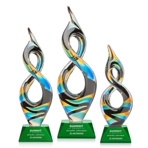 Cosenzo Award on Sheffield Base - Green | https://www.bestnamebadges.com