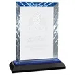 7" Rectangle Accent Glass on Black Base | https://www.bestnamebadges.com