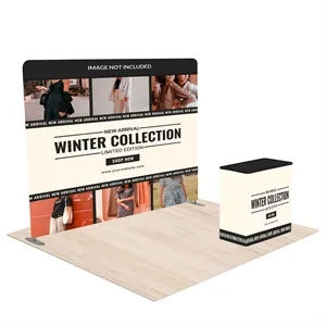10'  Straight Tension Fabric Exhibition Booth Kit