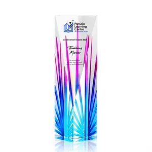 Modern Faceted Crystal Vase Award