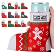 Christmas Boots Shape Cup Sleeve Customization | https://www.bestnamebadges.com