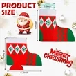 Christmas Boots Shape Cup Sleeve Customization | https://www.bestnamebadges.com