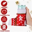 Christmas Boots Shape Cup Sleeve Customization | https://www.bestnamebadges.com