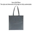 Customized Non-Woven Fabric Handbag | https://www.bestnamebadges.com