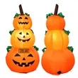 3.9Ft Halloween Pumpkin Inflatable Decoration | https://www.bestnamebadges.com