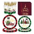Christmas Party Dinnerware Set | https://www.bestnamebadges.com