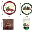 Christmas Party Dinnerware Set | https://www.bestnamebadges.com