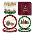 Christmas Party Dinnerware Set | https://www.bestnamebadges.com
