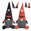 Halloween faceless doll figurine pumpkin-faced Rudolph | https://www.bestnamebadges.com