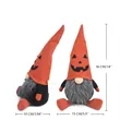Halloween faceless doll figurine pumpkin-faced Rudolph | https://www.bestnamebadges.com