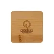 Brandon Single Bamboo Coaster | https://www.bestnamebadges.com