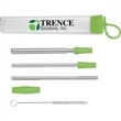 Cosmopolitan 7-Piece, 2-Straw Stainless Steel Set | https://www.bestnamebadges.com