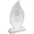 Fiamma II Large Crystal Flame Award | https://www.bestnamebadges.com