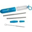 Paloma 5-Piece Stainless Steel Straw Set | https://www.bestnamebadges.com