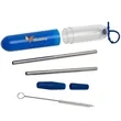 Paloma 5-Piece Stainless Steel Straw Set | https://www.bestnamebadges.com
