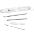 Paloma 5-Piece Stainless Steel Straw Set | https://www.bestnamebadges.com