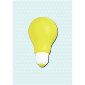 Light Bulb Shaped Stress Ball | https://www.bestnamebadges.com