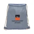 Huron Recycled Cotton Drawstring Tote | https://www.bestnamebadges.com