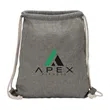 Huron Recycled Cotton Drawstring Tote | https://www.bestnamebadges.com