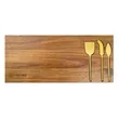 Wright 4-Piece Acacia Wood Serving Set | https://www.bestnamebadges.com