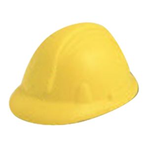 Hard Hat Shaped Stress Ball | https://www.bestnamebadges.com