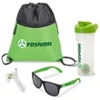 Athletic 4-Piece Fitness Gift Set | https://www.bestnamebadges.com