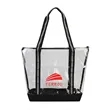 Capitola Clear TPU Zippered Tote | https://www.bestnamebadges.com