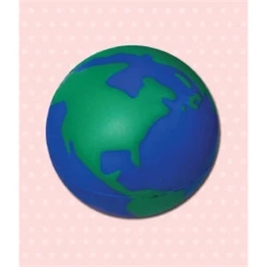 Earth Shaped Stress Reliever | https://www.bestnamebadges.com