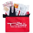 15 Piece Golf Kit Components inserted into Zipper Pack | https://www.bestnamebadges.com
