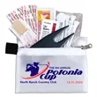 15 Piece Golf Kit Components inserted into Zipper Pack | https://www.bestnamebadges.com