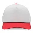 Atlethic laser cut trucker rope cap | https://www.bestnamebadges.com