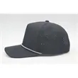 Atlethic laser cut trucker rope cap | https://www.bestnamebadges.com