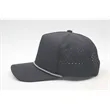 Atlethic laser cut trucker rope cap | https://www.bestnamebadges.com
