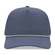 Atlethic laser cut trucker rope cap | https://www.bestnamebadges.com