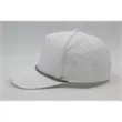 Atlethic laser cut trucker rope cap | https://www.bestnamebadges.com