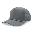 Atlethic laser cut trucker rope cap | https://www.bestnamebadges.com