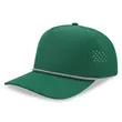 Atlethic laser cut trucker rope cap | https://www.bestnamebadges.com