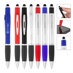 RABS SATIN STYLUS PEN WITH SPIN TOP | https://www.bestnamebadges.com