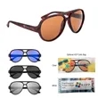 RUBBERIZED RECYCLED FRAME AVIATOR SUNGLASSES | https://www.bestnamebadges.com